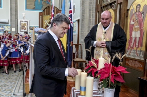 Президент України і Прем’єр-міністр Австралії спільно молилися у храмі УГКЦ в Мельбурні.(ФОТО)